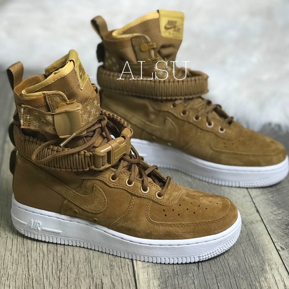 NWT Nike SF Air Force 1  Muted Bronze W AUTHENTIC - Picture 2 of 8